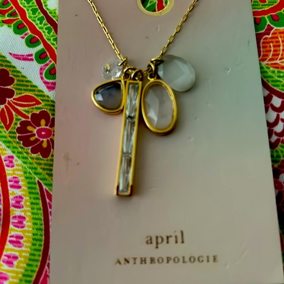 Anthropologie April Birthstone necklace - Picture 1 of 5